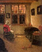 Pieter Janssens, Woman Reading